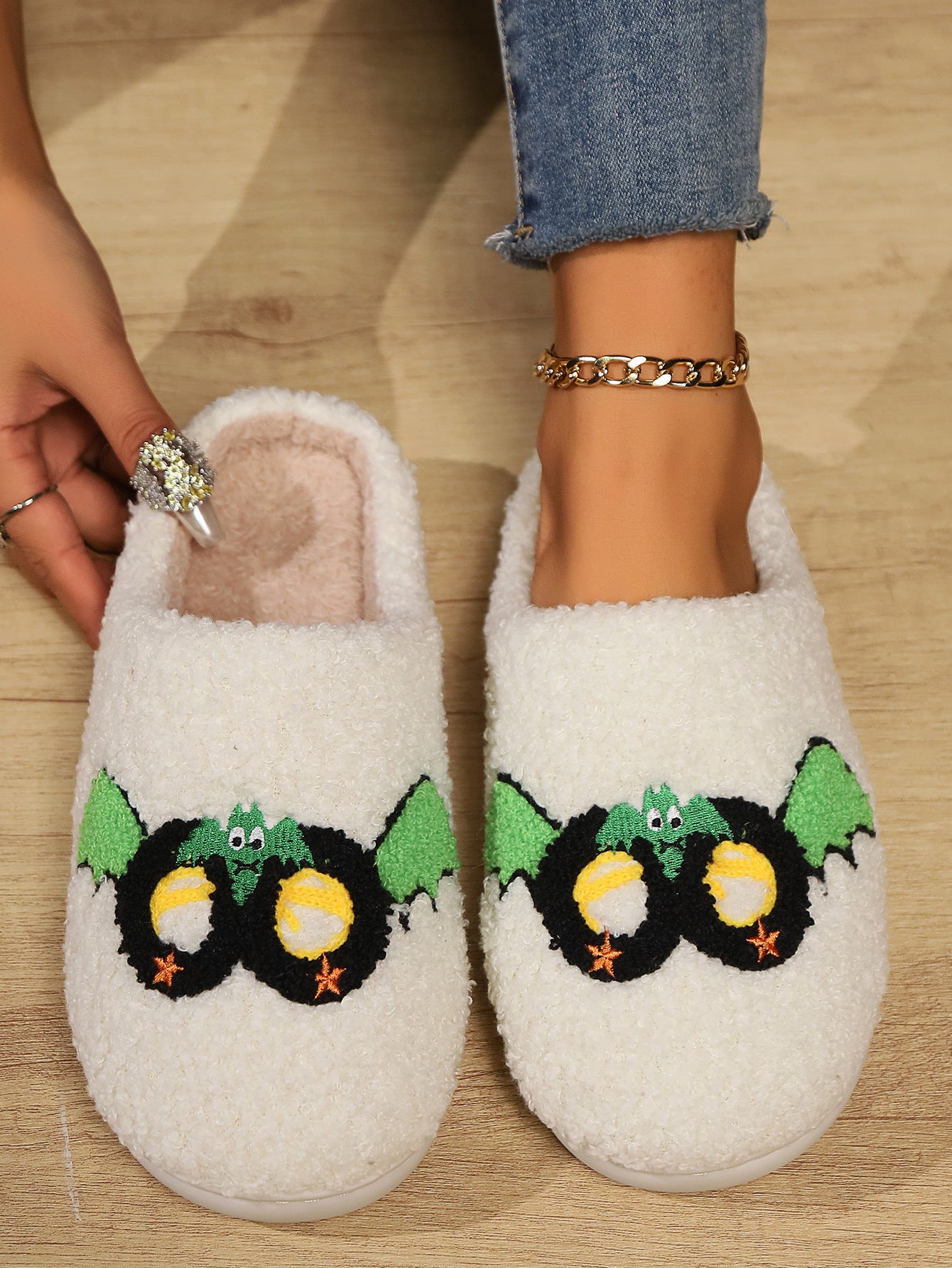 Women's Indoor Plush Thermal Cotton Slippers