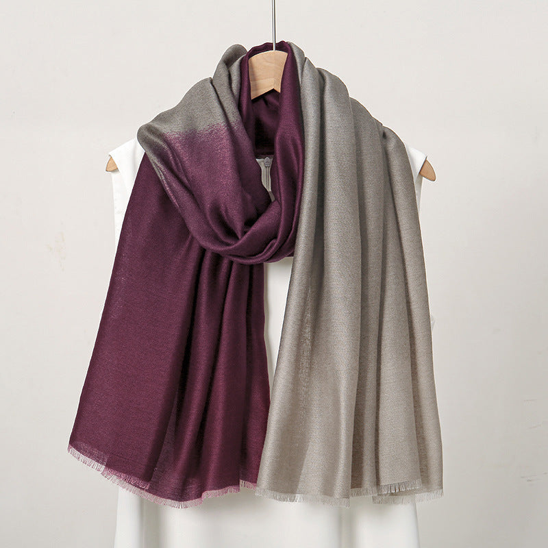 Fashion Commuter Simple Style Plain Long Scarf