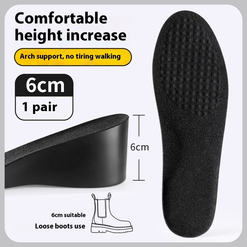 Invisible Height Increasing Insole Men's Not Tired Feet Do Not Collapse Inner Heightening Pad
