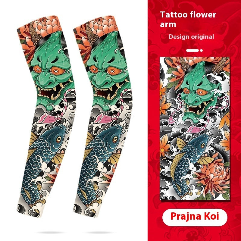 Men's Tattoo UV Protection Outdoor Sun Protection Ice Sleeve