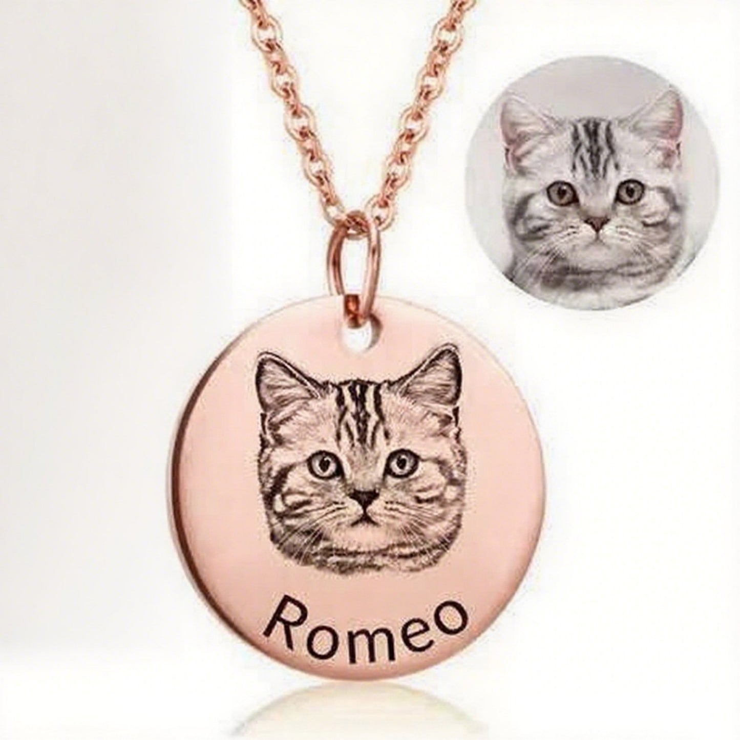 Personalized Laser Engraved Necklace With Engraved Characters And Graphics