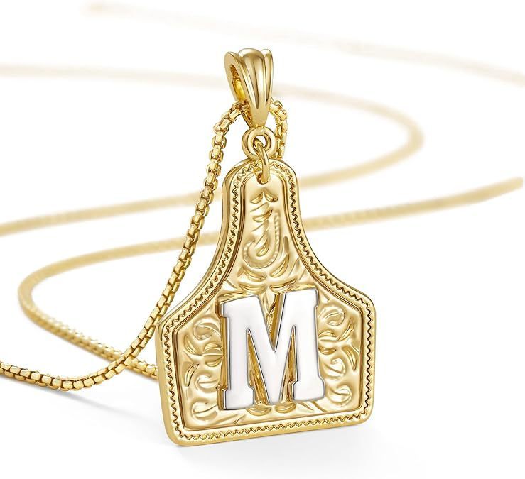 Fashion Personalized Letter Embossed Necklace