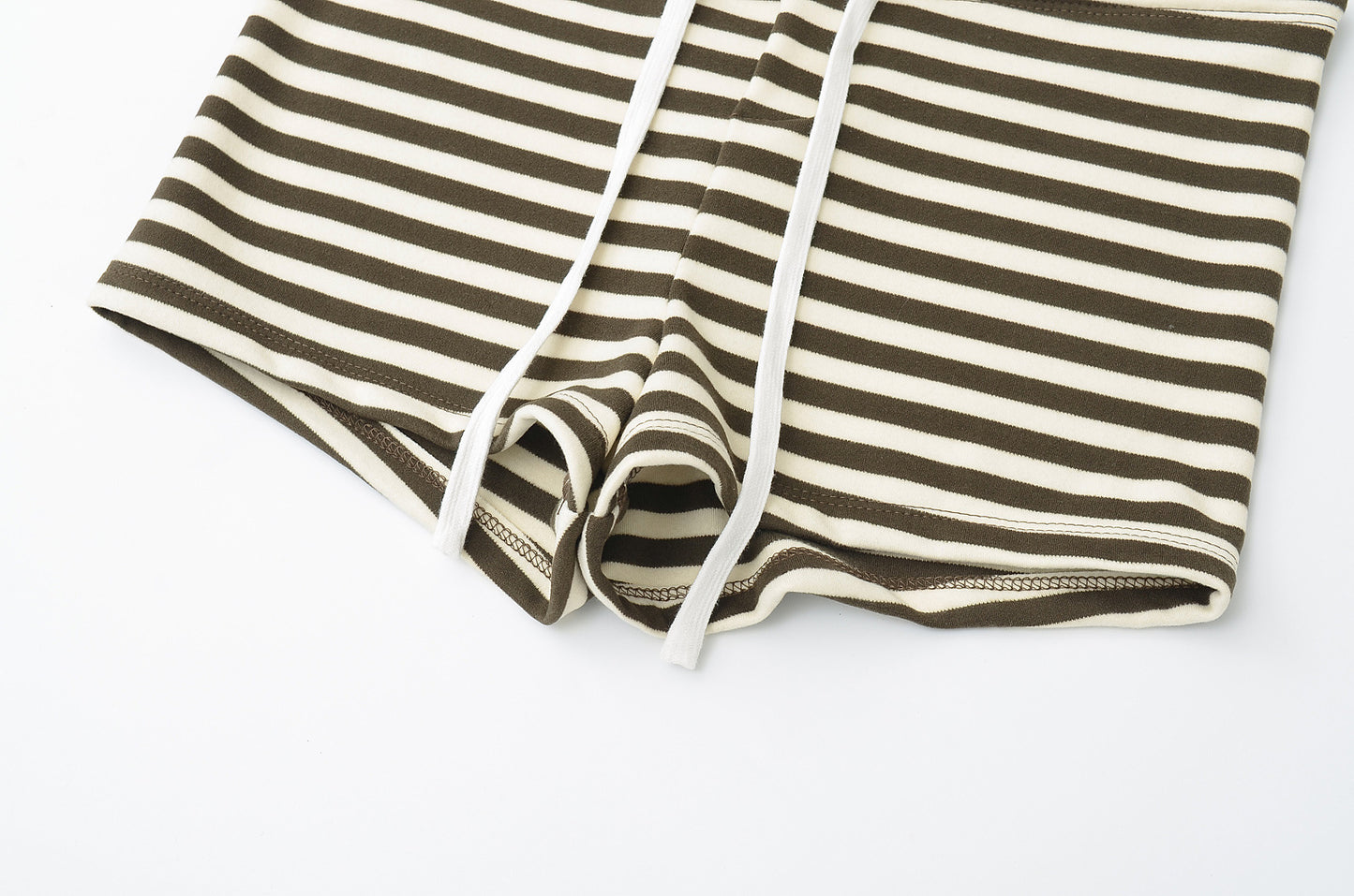 Women's Striped Sheath Slim-fit Hot Pants Shorts