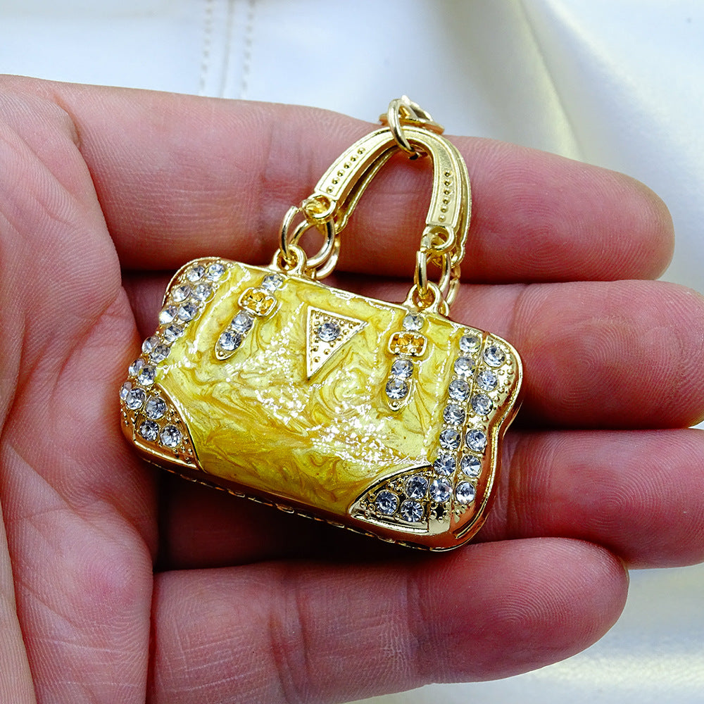 Pendant Environmental Protection Alloy Diamond Color Enamel Cloud Pattern