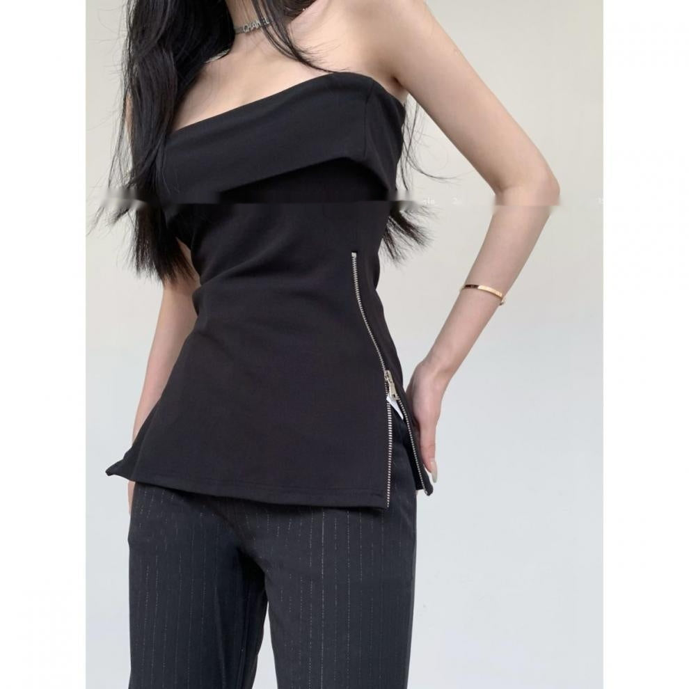 Women's Casual Coat Tube Top Summer Slim Strap