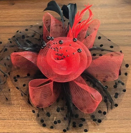 Headwear Bridal Hair Accessories Mesh Billycock Headband