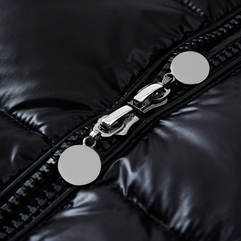 Short Coat Trendy Men's Glossy Thickened Down Jacket