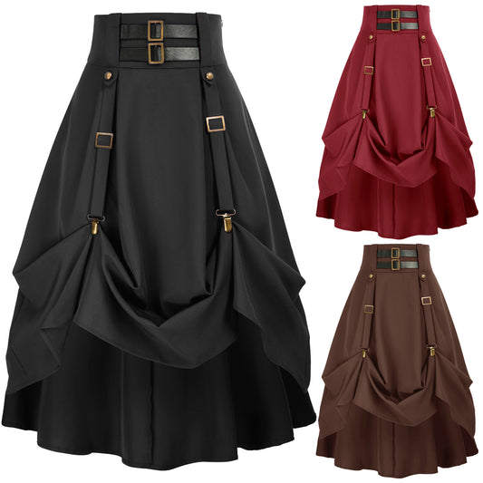 Medieval Costume Women's Steambeer Festival Punk Skirt