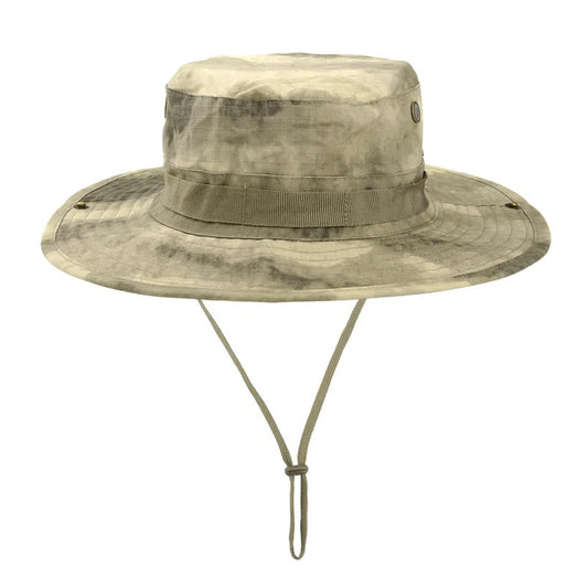 Camouflage Boonie Hat Round Edge Sun-proof Bucket Hat