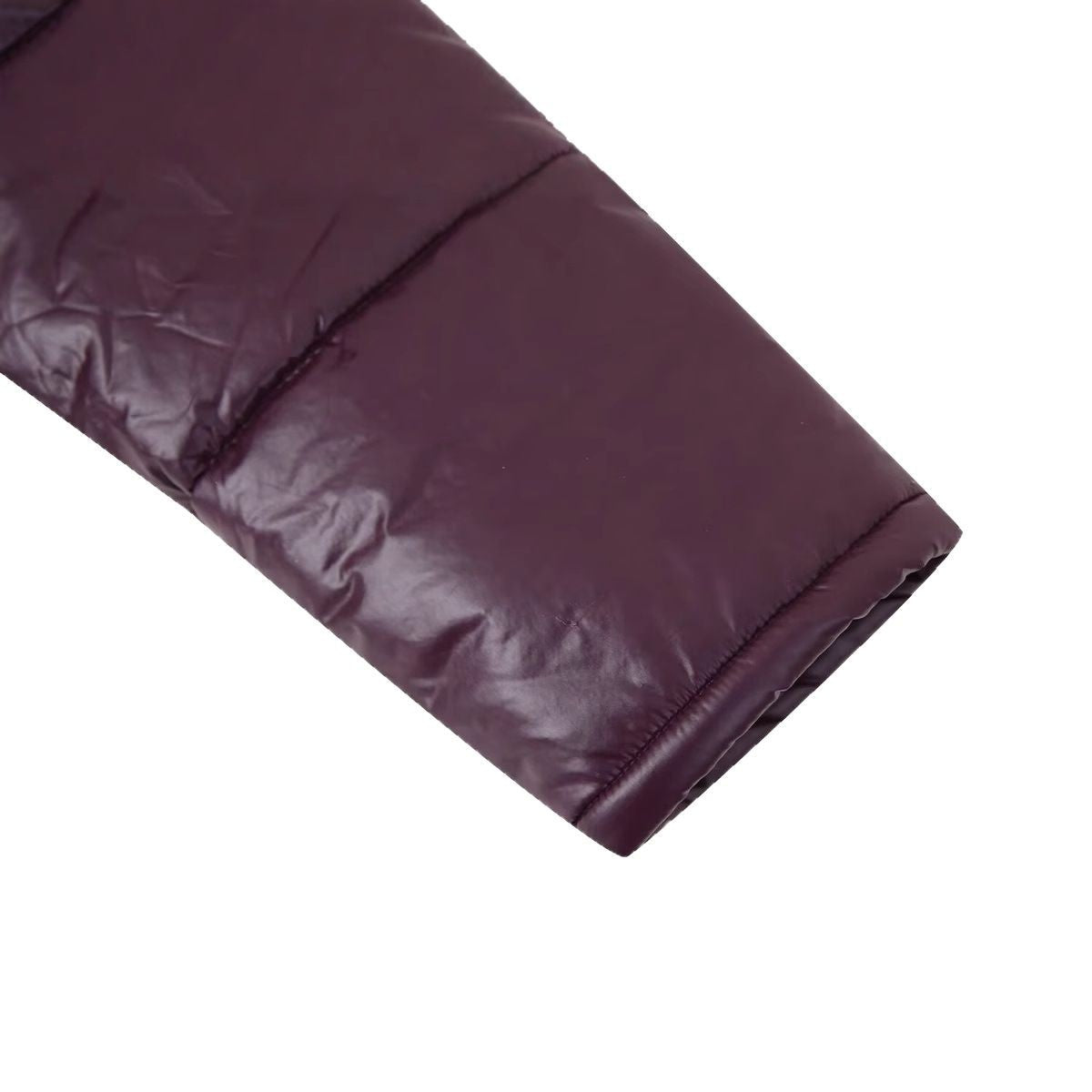 Casual Hooded Solid Color Zipped Cotton-padded Jacket