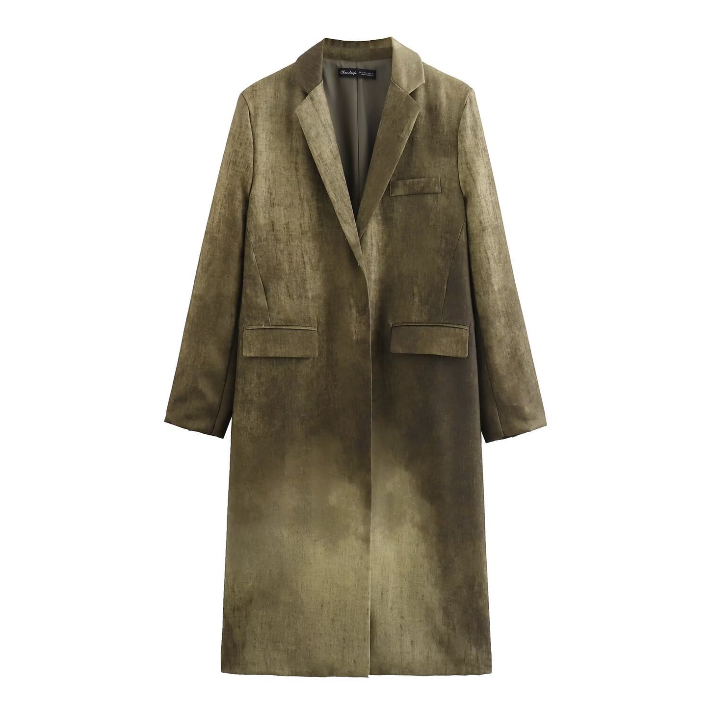 Women's Fashion Casual Tie-dye Long Coat