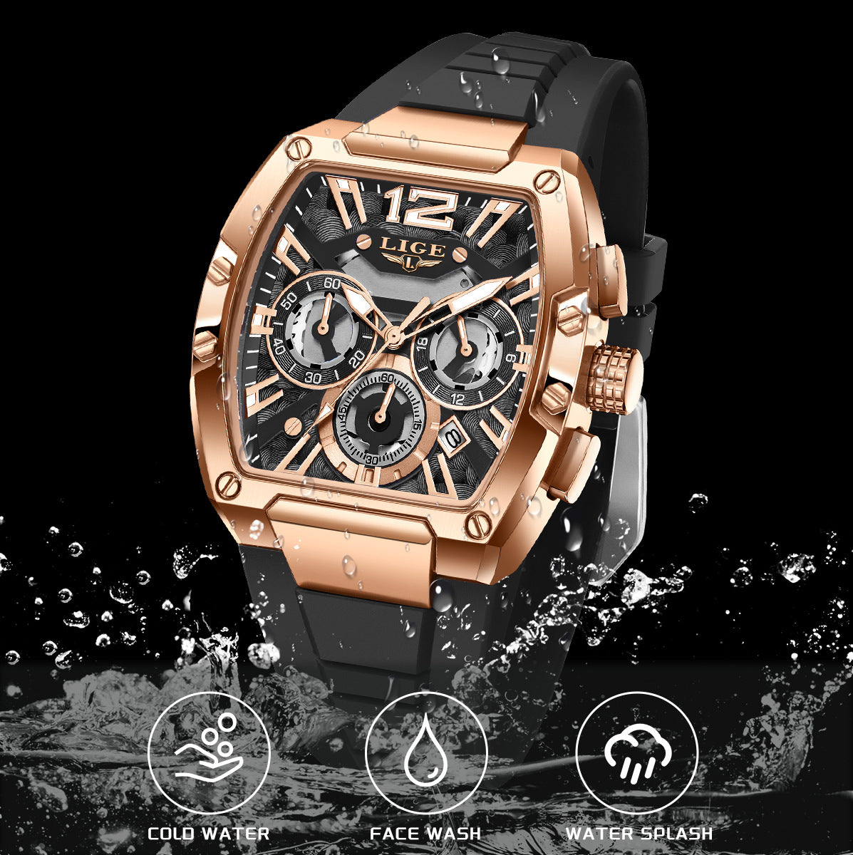 Sports Watch Multifunctional Waterproof Luminous Calendar
