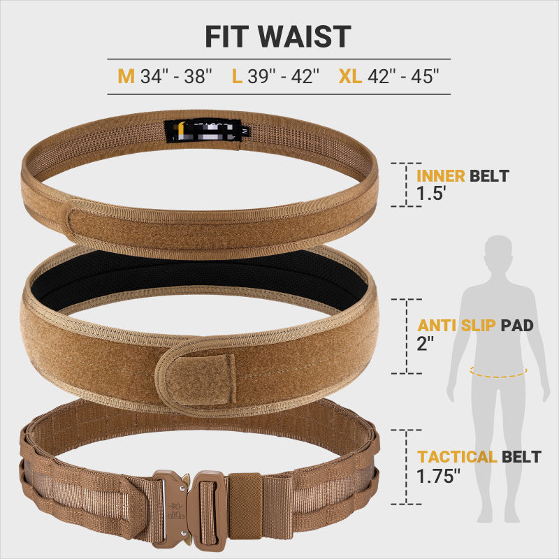 Tactical Ribbon Waist Seal Outdoor Duty Nylon Magic Tape