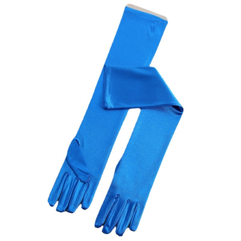 Fashion Satin Stretch Women's Halloween Gloves
