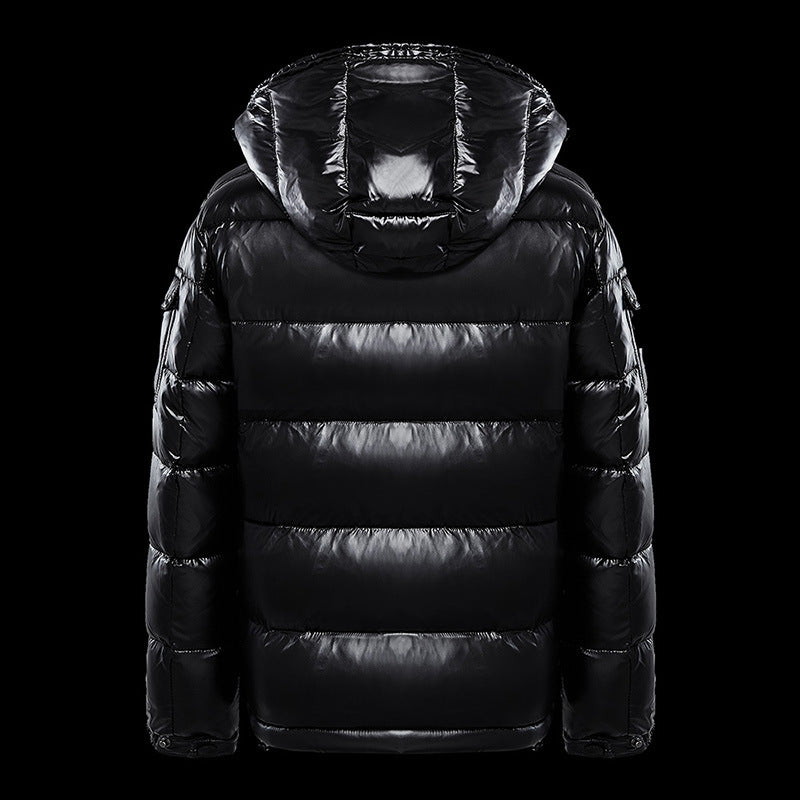 Short Coat Trendy Men's Glossy Thickened Down Jacket