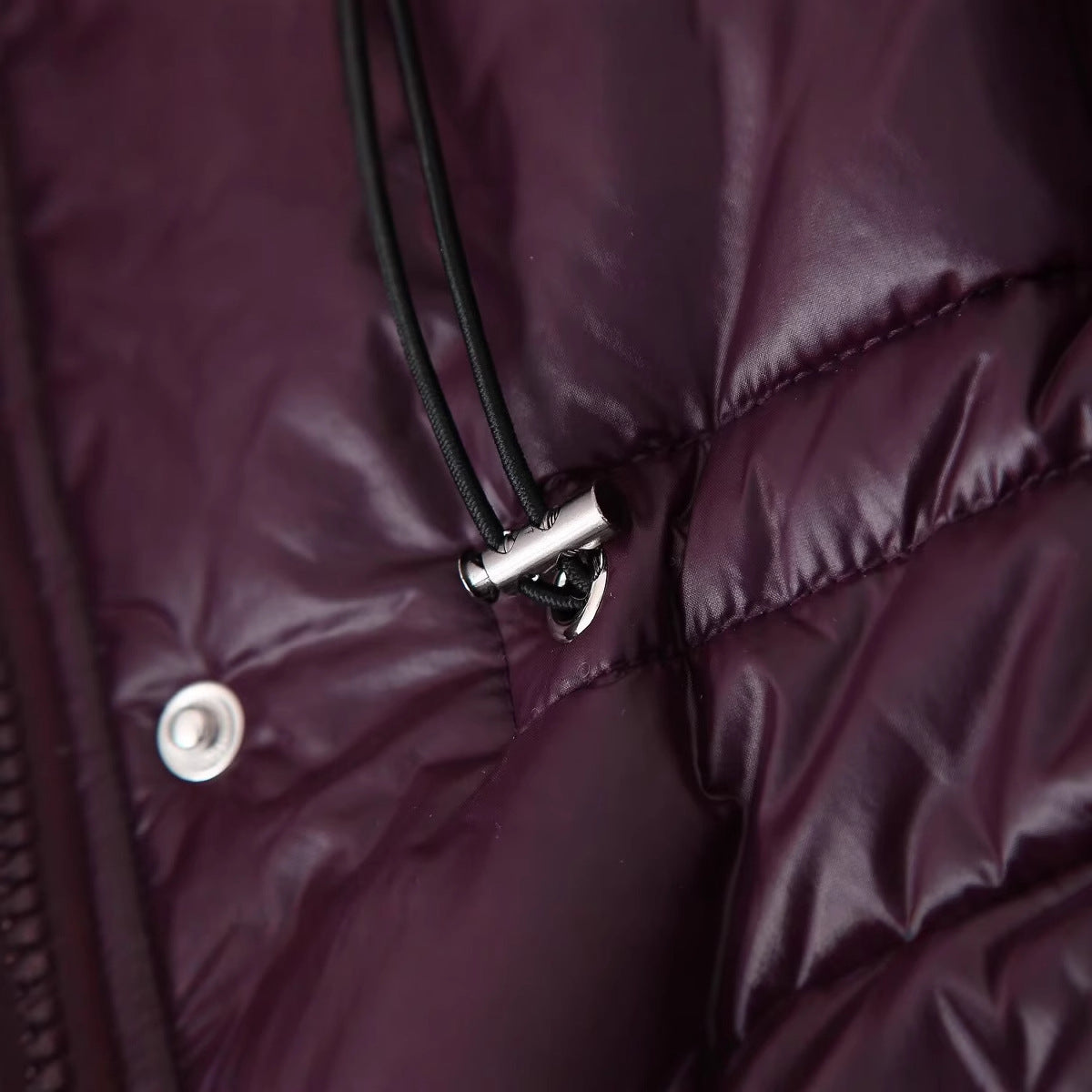 Casual Hooded Solid Color Zipped Cotton-padded Jacket