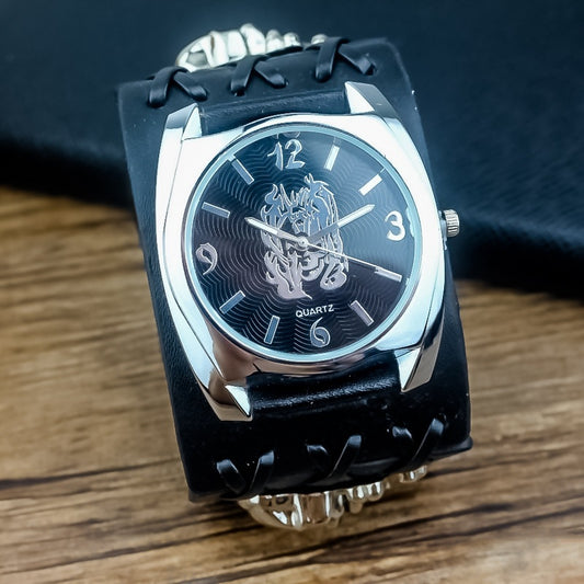Men's Motorcycle Party Ghost Head Quartz Watch Fashion
