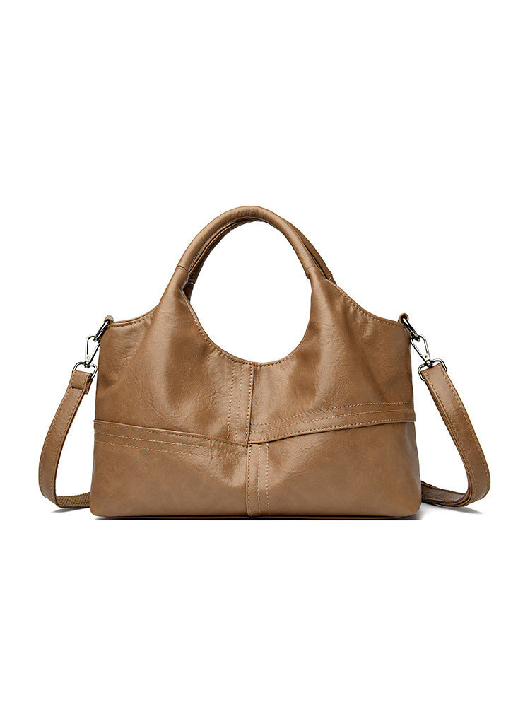 Soft Leather Handbag Women's Lightweight And Large Capacity Crossbody Bag