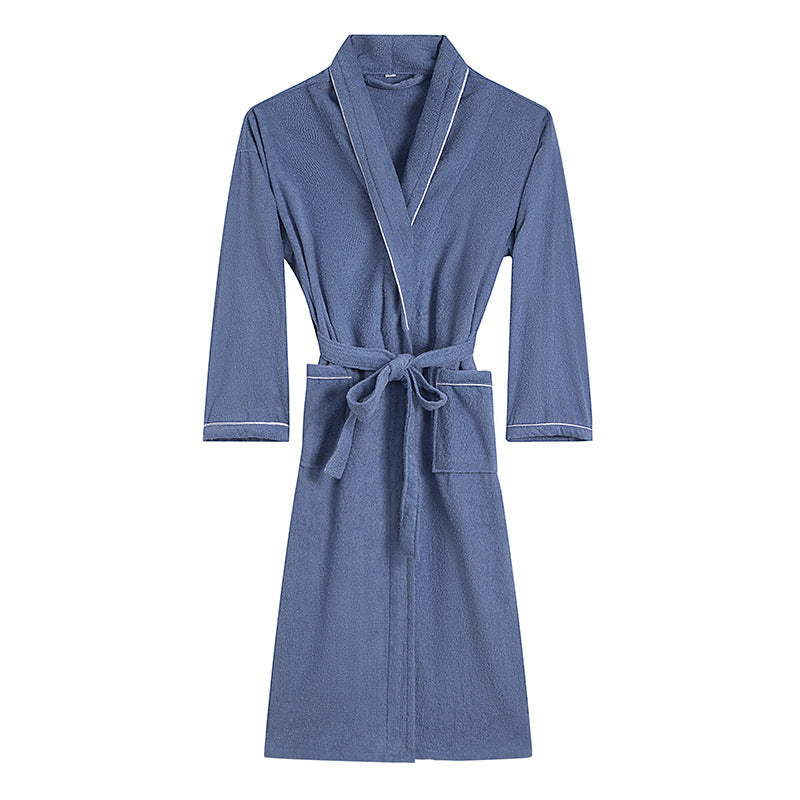 Towel Material Bathrobe Men's And Women's Pajamas