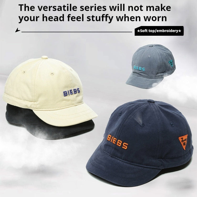 Short Brim Full Sealing Back Sealing Male Hat Reverse Baseball Cap
