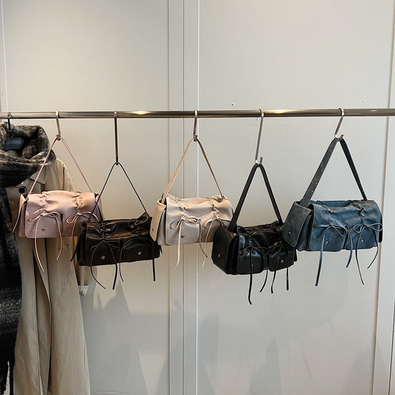 Square Bow Sewing Hand Messenger Bag