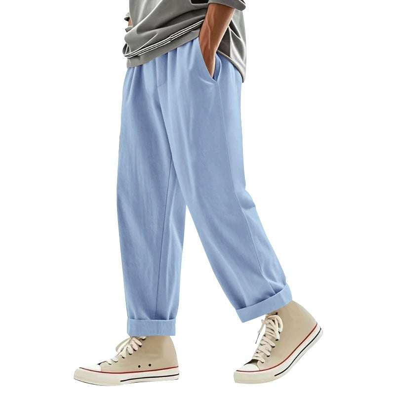 Simple Trendy Wide-leg Beach Sports Trousers For Men
