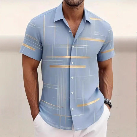 Men's Button Shirt Casual Fashion Outdoor Vacation