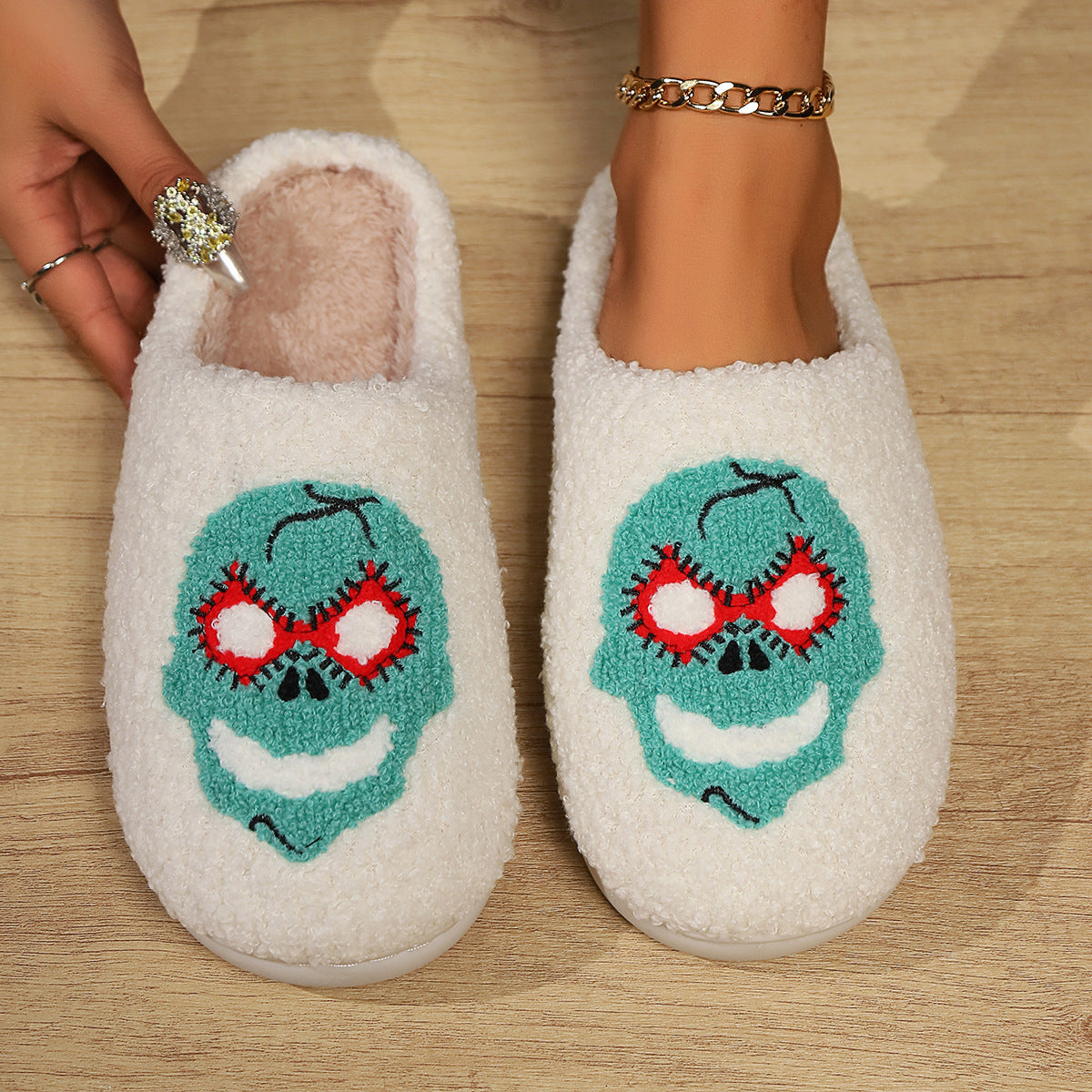 Women's Indoor Plush Thermal Cotton Slippers