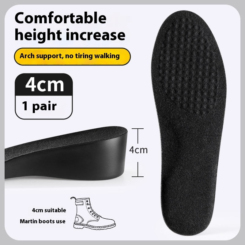 Invisible Height Increasing Insole Men's Not Tired Feet Do Not Collapse Inner Heightening Pad