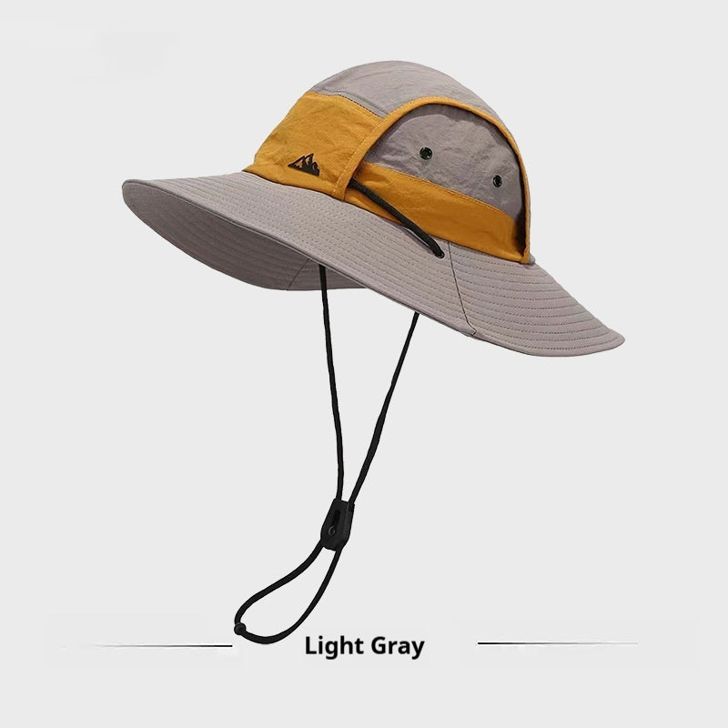Men's Color Matching Outdoor Sun Protection Alpine Cap