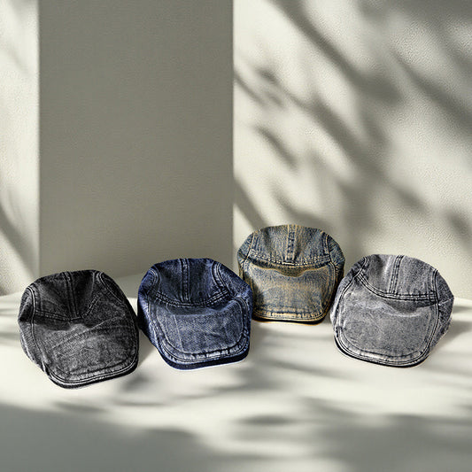 Spring Style Men's Denim Advance Hats South Korea Trend