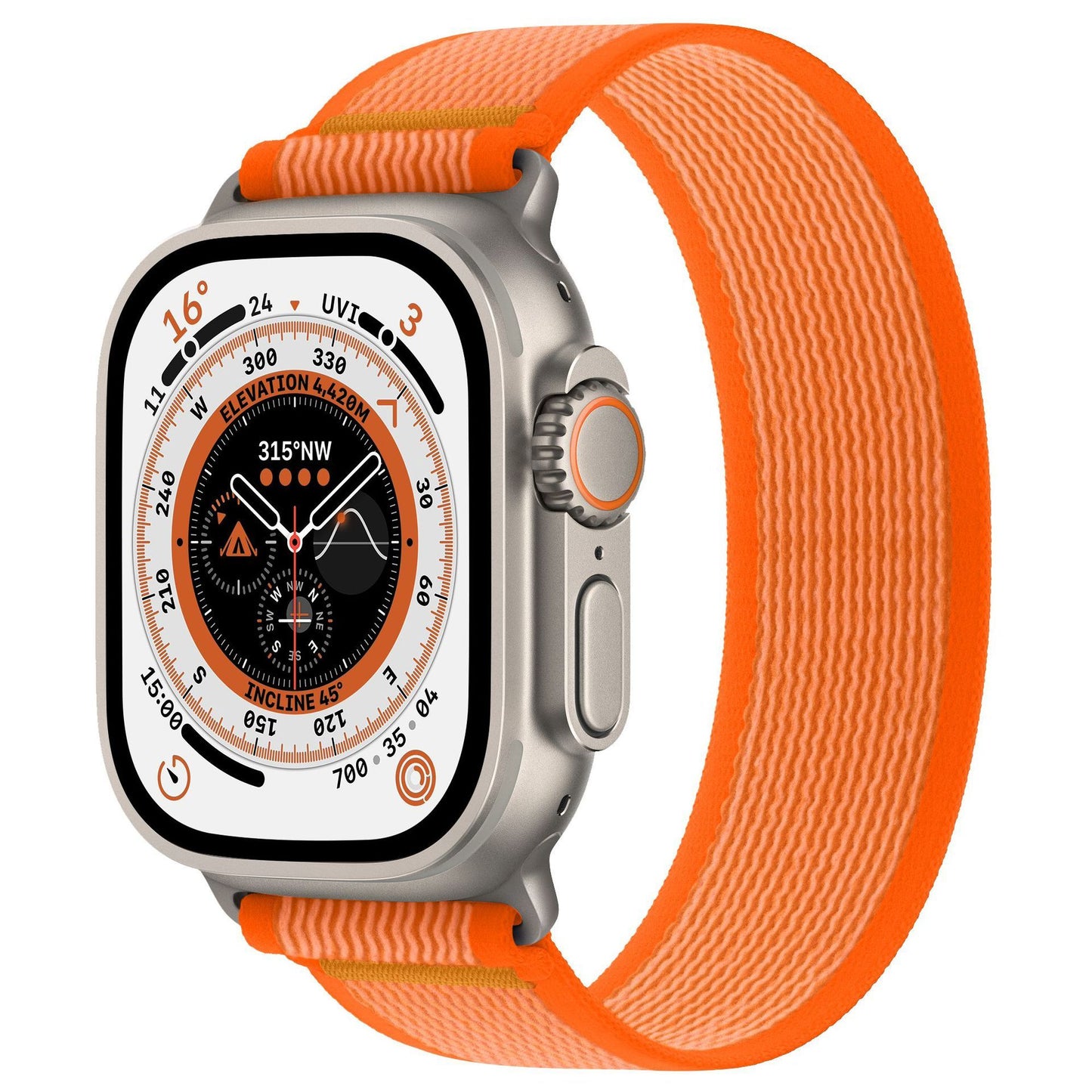 Wild Diameter Single Ring Strap Integrated Nylon Watchband