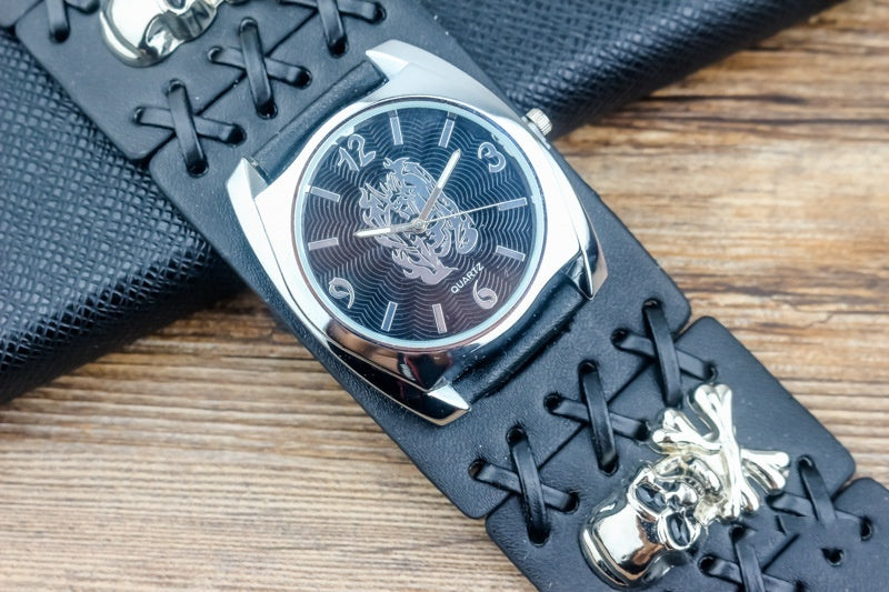 Men's Motorcycle Party Ghost Head Quartz Watch Fashion