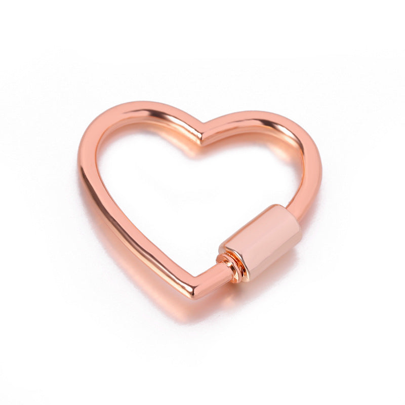 Alloy Decorative Heart-shaped Connection Buckle Accessories