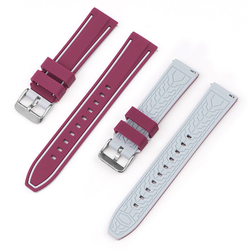 All-match 20mm Mercury Moon Two-color Silicone Strap