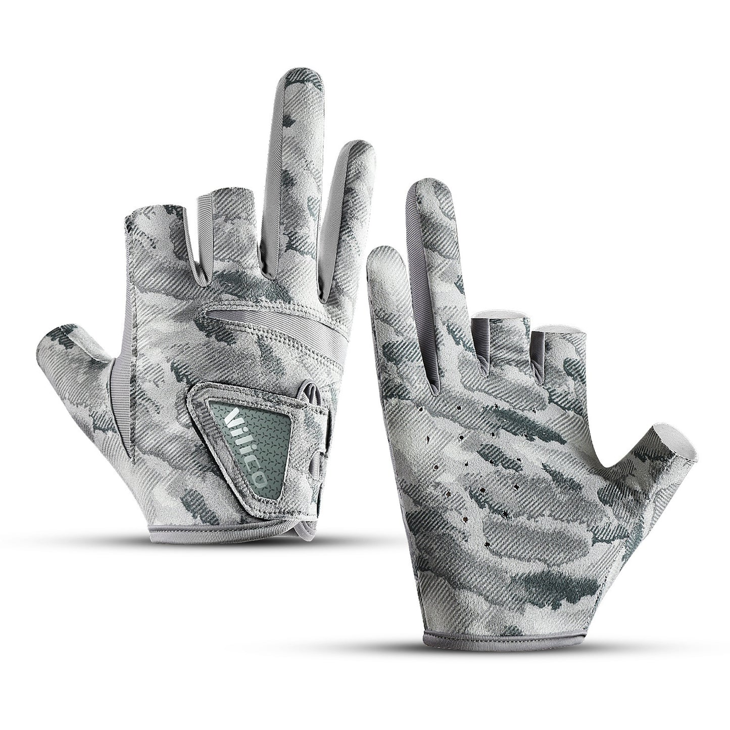 Exposed Three-finger Outdoor Sun Protection Professional Fishing Lure Gloves