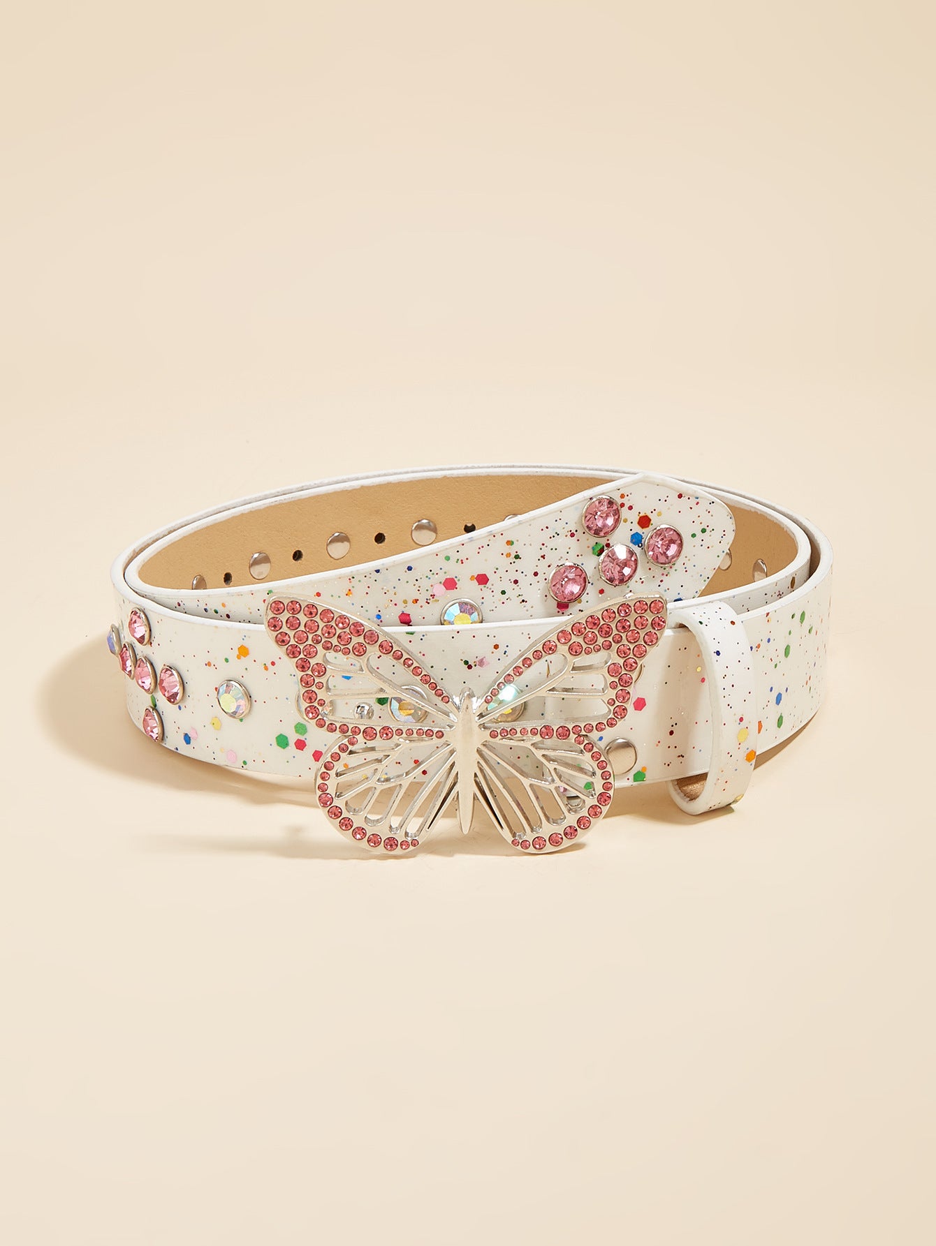 Female Versatile Layered Decorative Rhinestone Belt