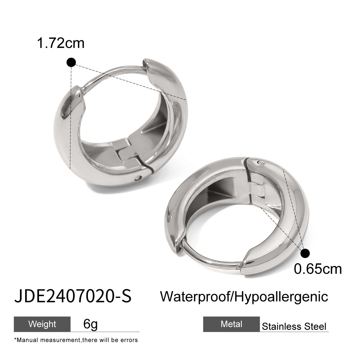 Women's High-grade Ins Stainless Steel Circle Earrings