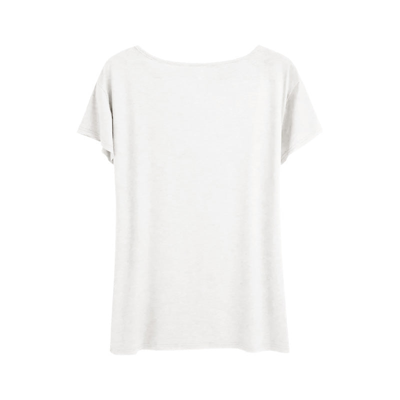 Women's 'TEACH LOVE INSPIRE MOTIVATE EDUCATE' Slogan Print Short Sleeve T-Shirt - Summer Casual Round Neck Tee