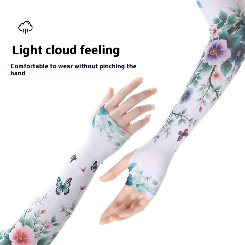 Gardening Sun Protection Oversleeve Women's Sun Protection Cool Feeling Ice Sleeve