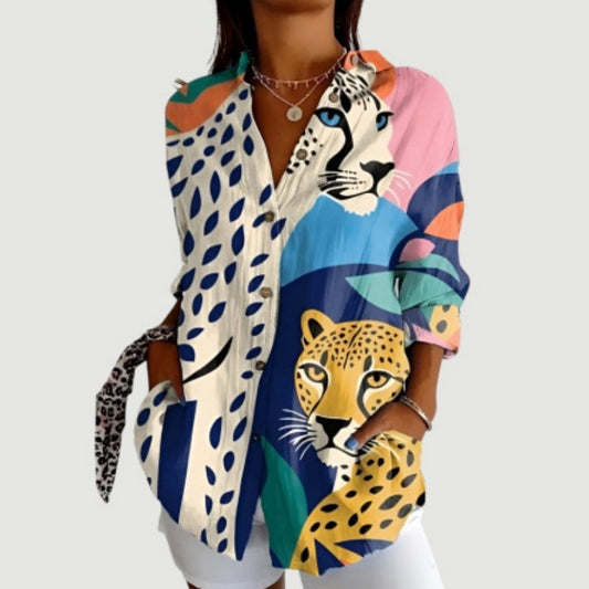 Women's Fashion Summer Pattern Printed 3D Shirt