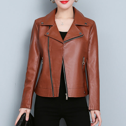 Leather Jacket Versatile Short Coat
