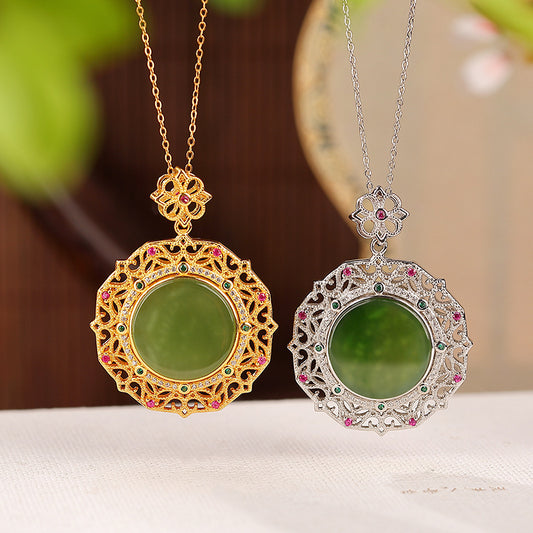 Fashion Pattern Hollow Retro Dignified Pendant