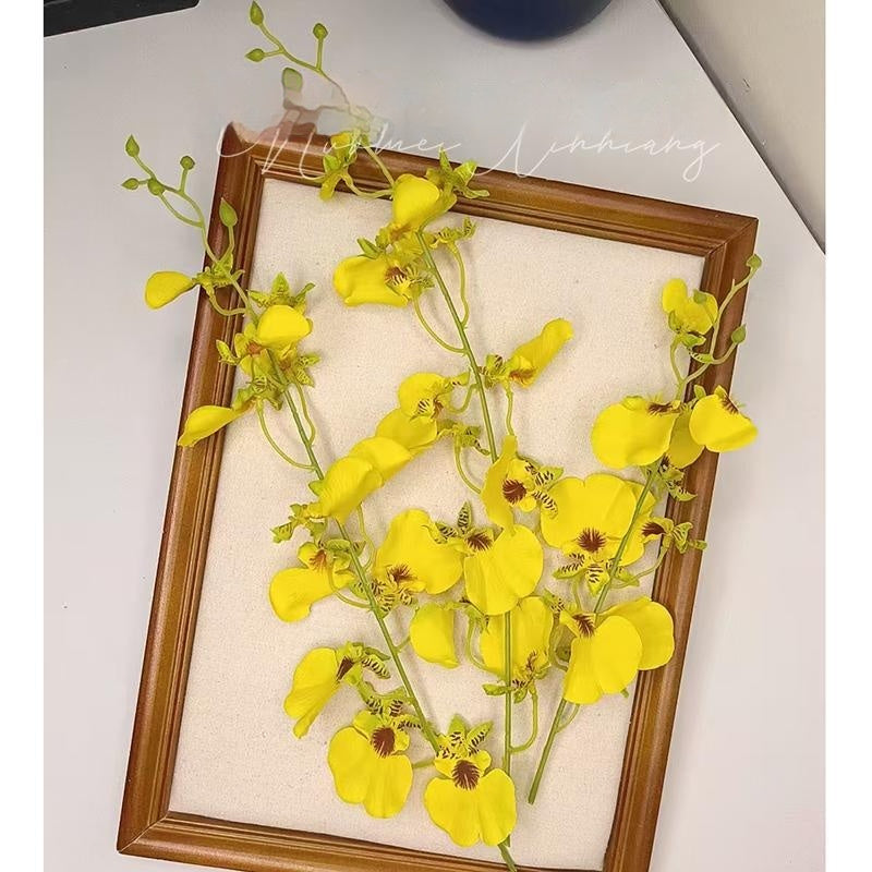 Forest Style Embellishment Simulation Yellow Hairpin