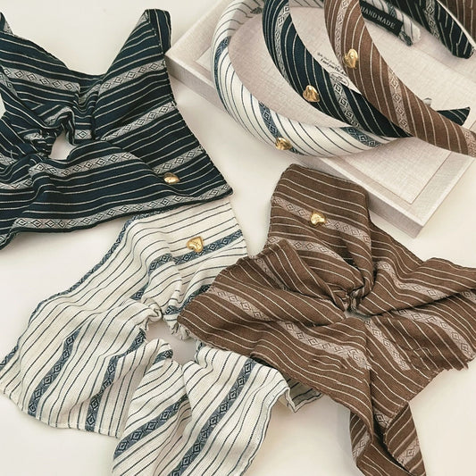 Large Intestine Ring Niche Fabric Versatile High Skull Top Hair Accessories