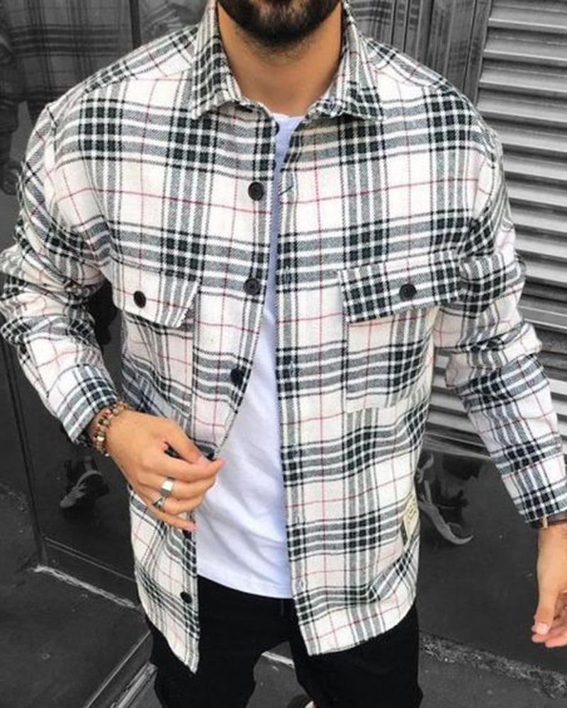 Velvet Padded Shirt 3D Digital Printing Geometric Lapel