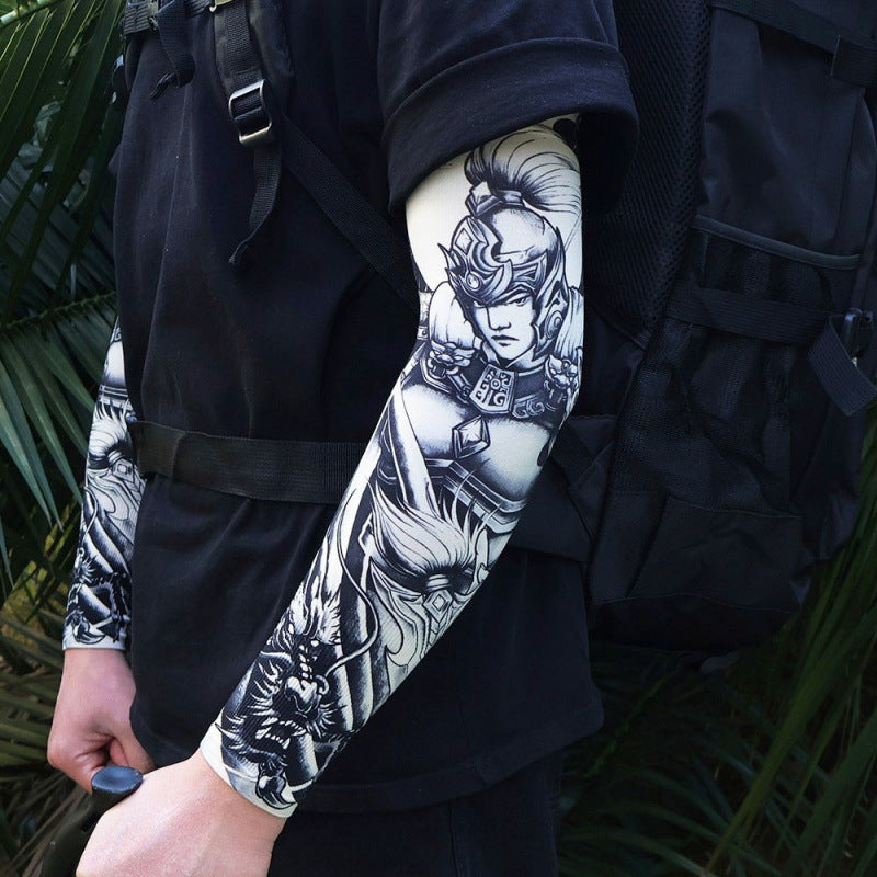 Men's Tattoo UV Protection Outdoor Sun Protection Ice Sleeve