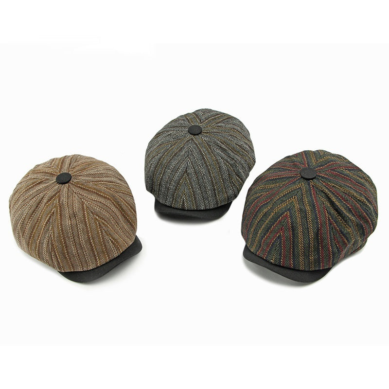 Fashion Vintage Stripe Men And Women Beret