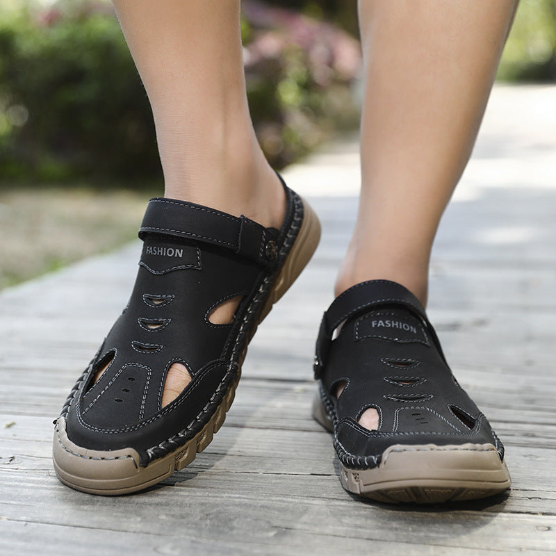 New Plus Size Closed Toe Sandals For Men