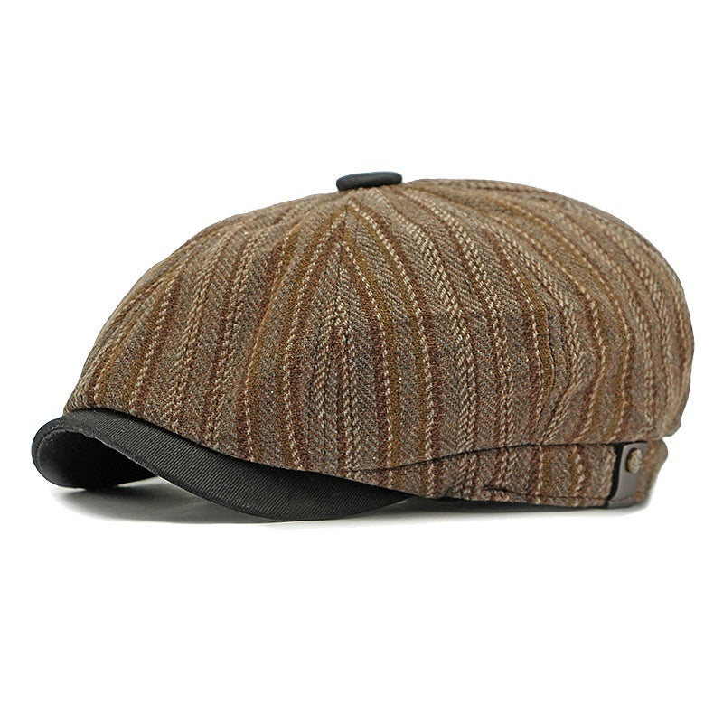 Fashion Vintage Stripe Men And Women Beret
